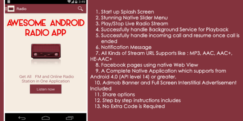 Android Full Radio Application