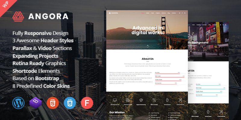Angora – Responsive One Page Parallax WordPress Theme