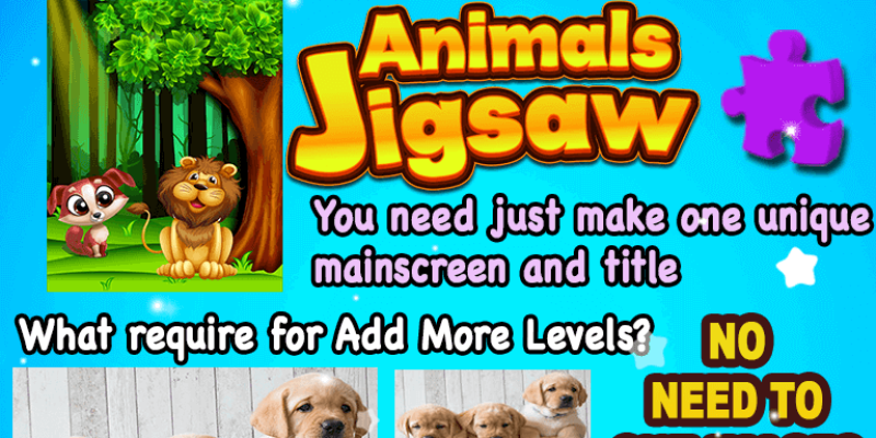Animal Jigsaw Puzzle Game For Kids + IOS Version