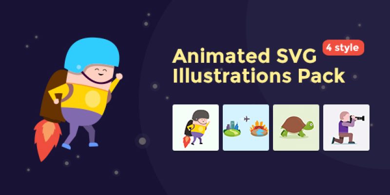 Animated SVG Illustrations Pack