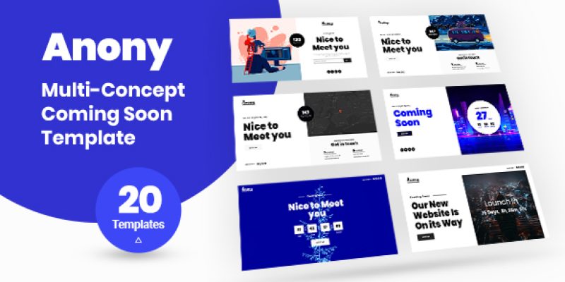 Anony – Coming Soon HTML5 Template