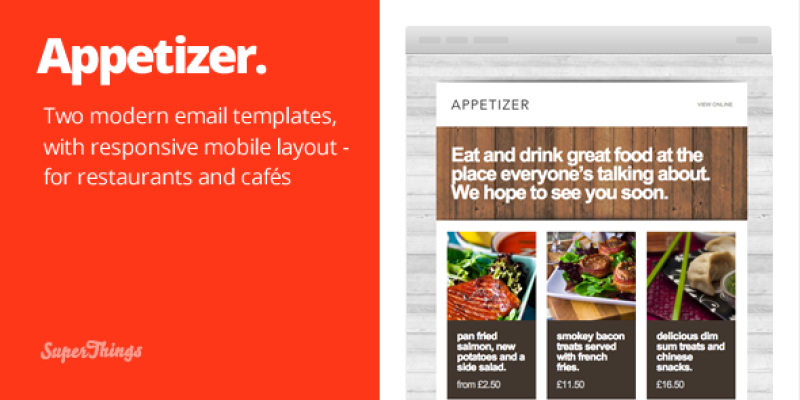 Appetizer –  responsive html email template