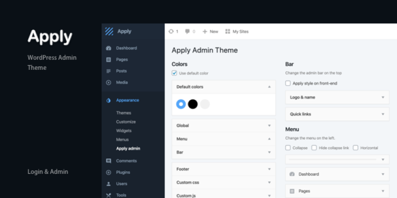 Apply – WordPress Admin Theme