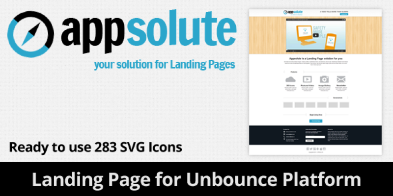 Appsolute – Landing Page for Unbounce