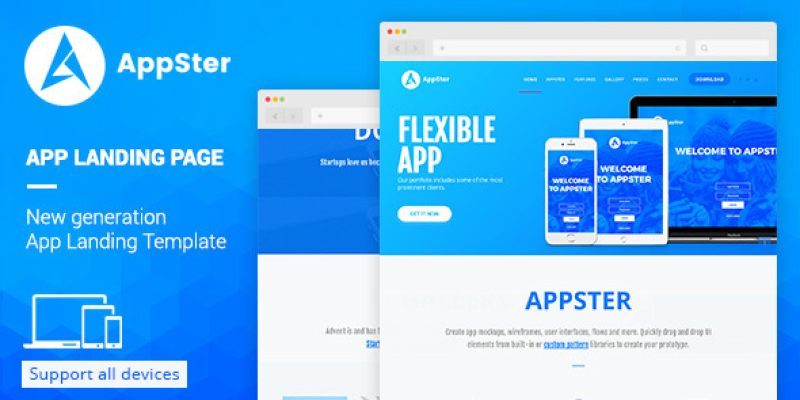 Appster – Landing Page Muse Template
