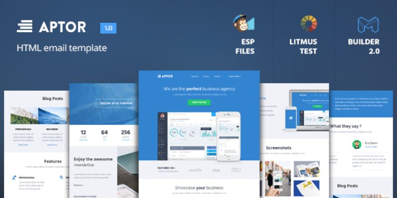 Aptor – HTML Email Template + Builder 2.0