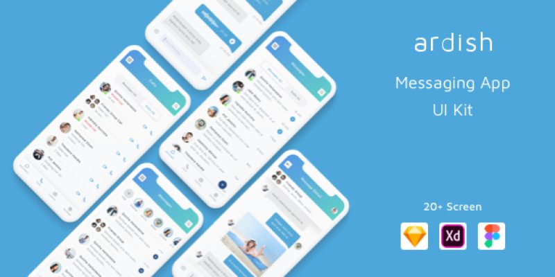 Ardish – Messaging App UI Kit