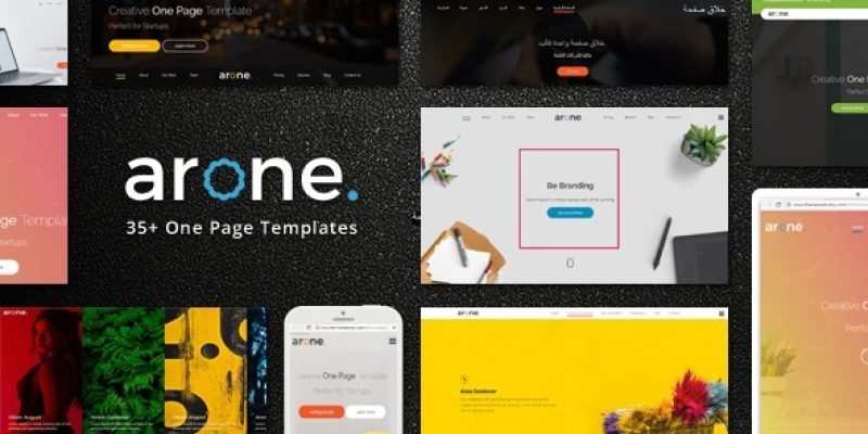 Arone – One Page Parallax Joomla Template