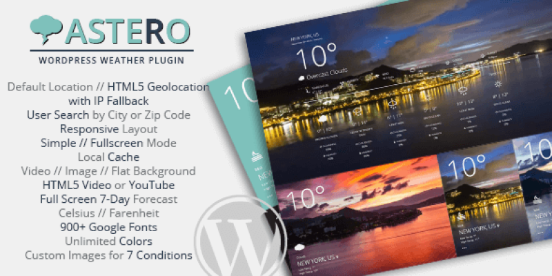 Astero – WordPress Weather Plugin