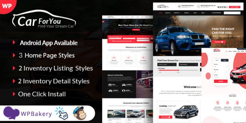Auto CarForYou – Responsive Car Dealer WordPress Theme