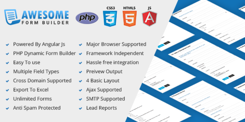 Awesome – Angular JS form builder PHP