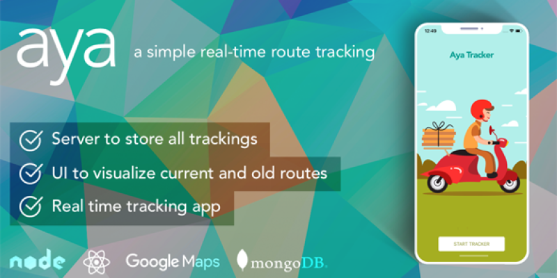 Aya React Native – A simple real-time route tracking