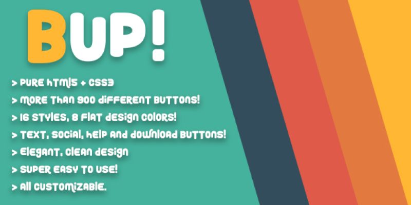 BUP! – Animated Shortcode CSS Buttons