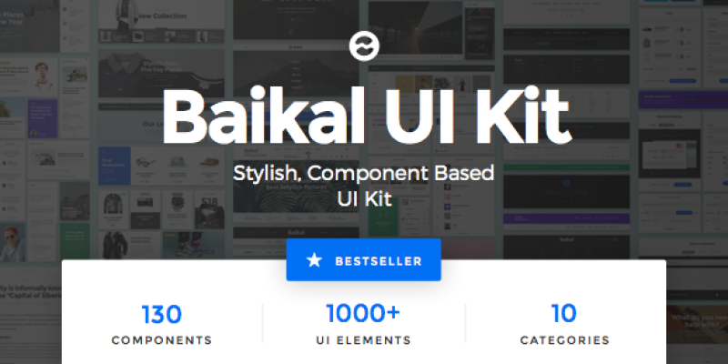 Baikal UI Kit – Huge Set Of UI Components