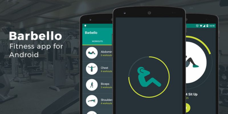 Barbello: Fitness App for Android | Templates