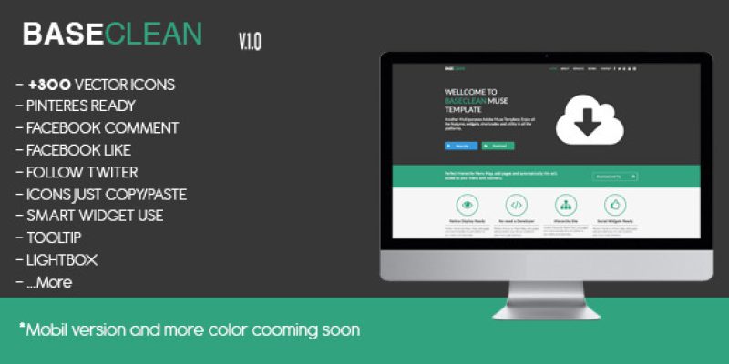 BaseClean | Flat Muse Template