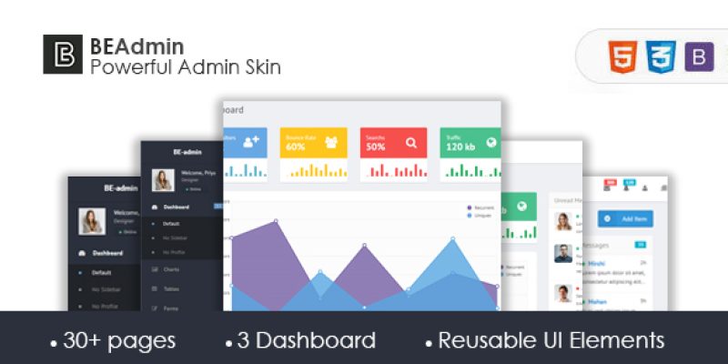 Be admin – Bootstrap Admin Skin