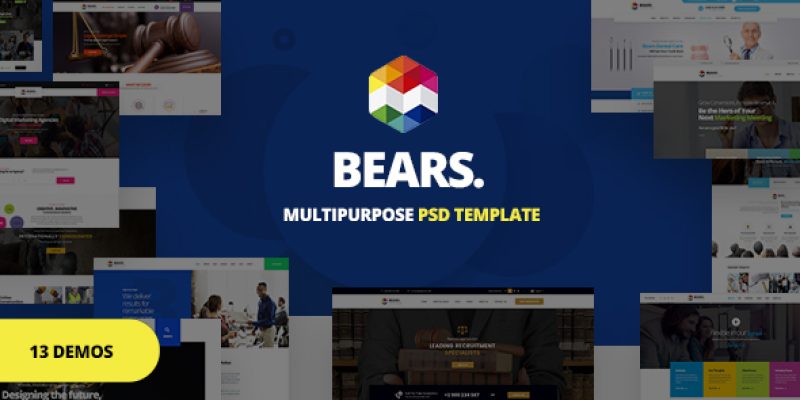 Bear’s – Multi-Purpose Business PSD Template