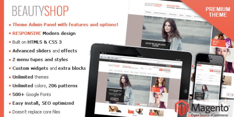 BeautyShop – Responsive Magento theme!