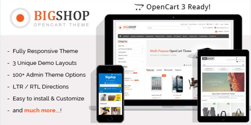 Bigshop – Responsive OpenCart Theme