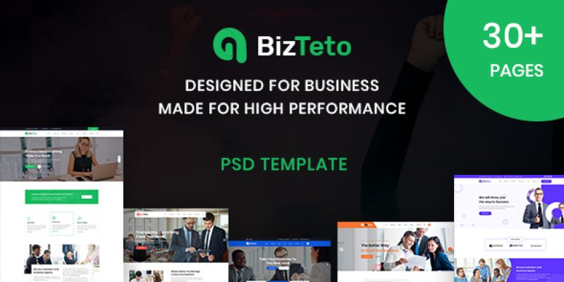 BizTeto – Corporate, Business & Financial Services PSD Template