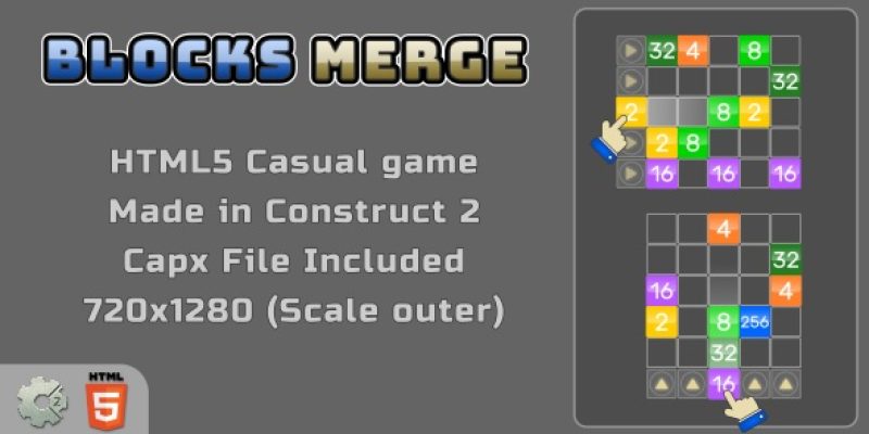 Blocks Merge – HTML5 Casual Game