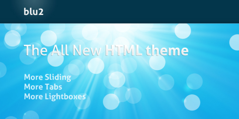Blu2 HTML Theme