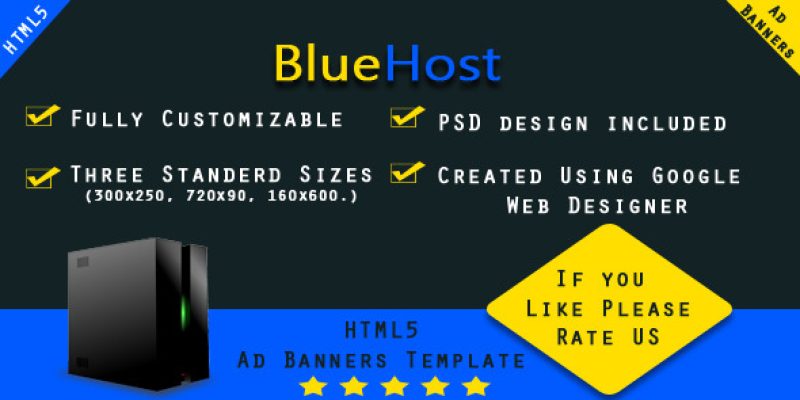 BlueHost – HTML5 Ad Template