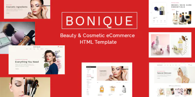 Bonique – Beauty & Cosmetic eCommerce HTML Template