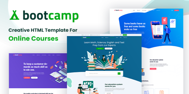 Bootcamp – Online Courses and Educational Site Template