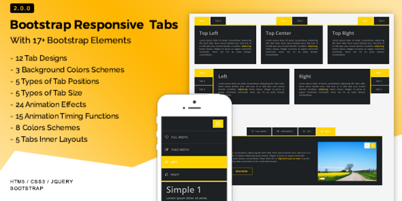 Bootstrap Responsive Tabs