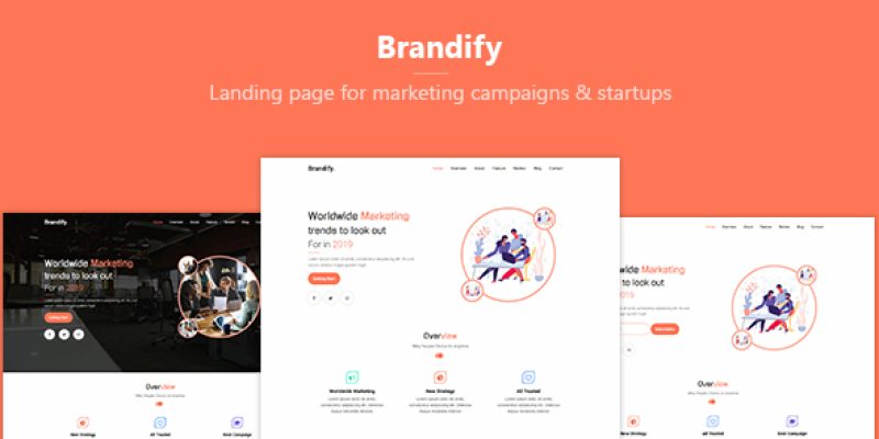 Brandify – Marketing Landing Page Template