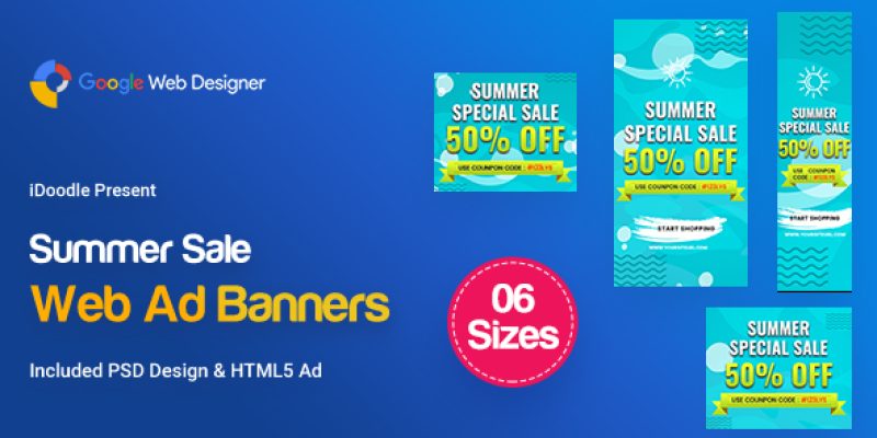 C15 – Summer Sales Banners GWD & PSD