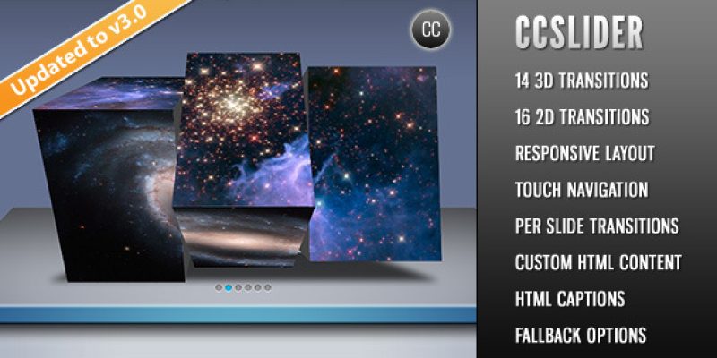 CCSlider – jQuery 3d Slideshow Plugin