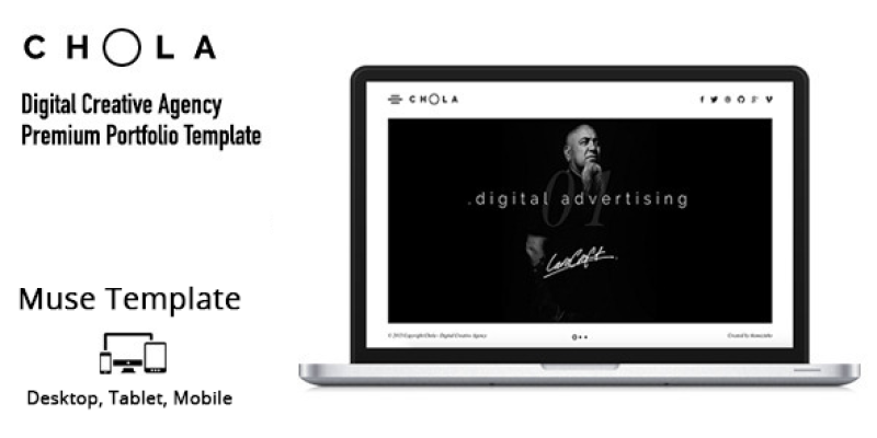 CHOLA – Digital Creative Agency Muse Template