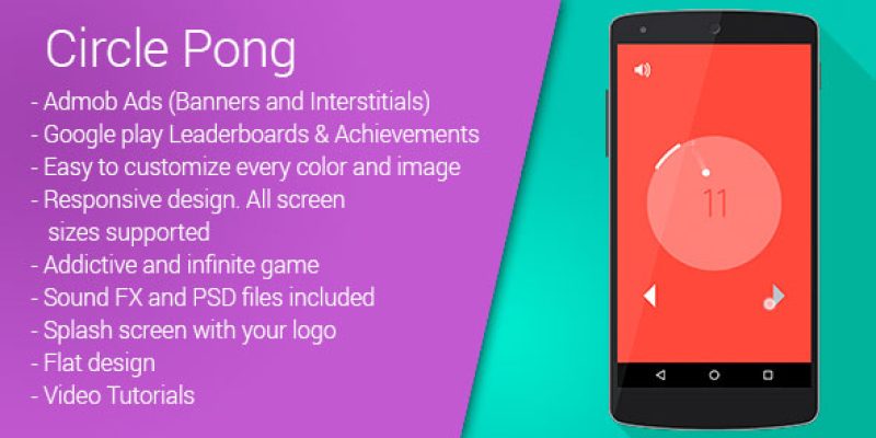 CIRCLE PONG + Admob | Leaderboards | Android Game