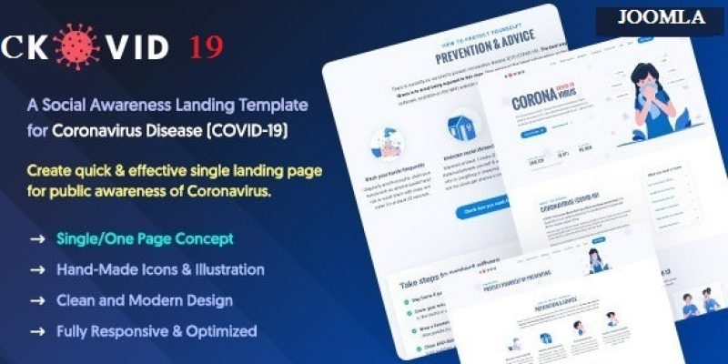 CKOVID19 – Coronavirus Prevention & Awareness Joomla Template