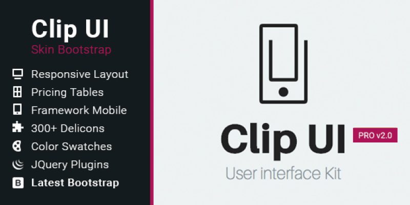 CLIP UI – Bootstrap Skin