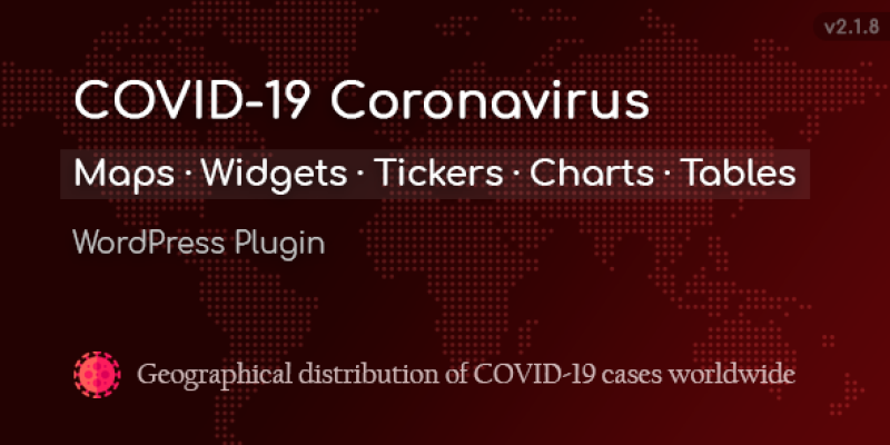 COVID-19 Coronavirus — Live Maps & Widgets for WordPress