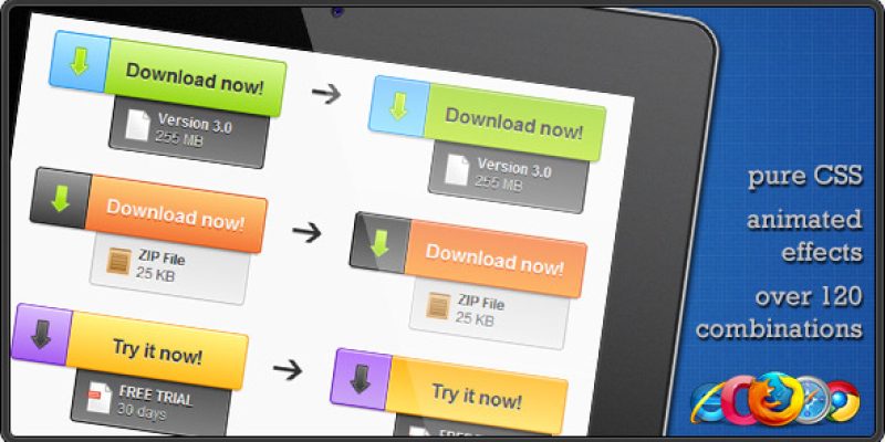 CSS Download Buttons