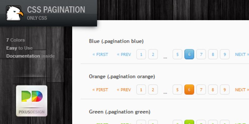 CSS Pagination Pack