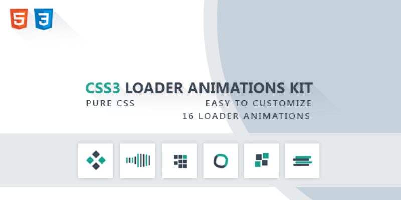 CSS3 Loader Animations Kit