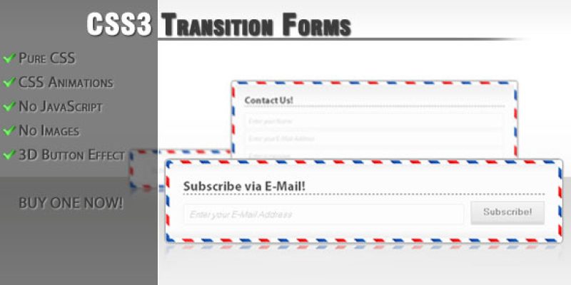 CSS3 transition forms