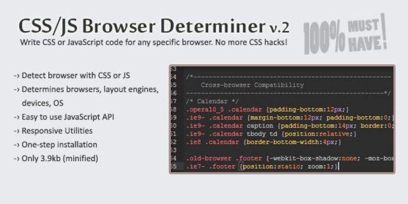 CSS/JS Browser Determiner