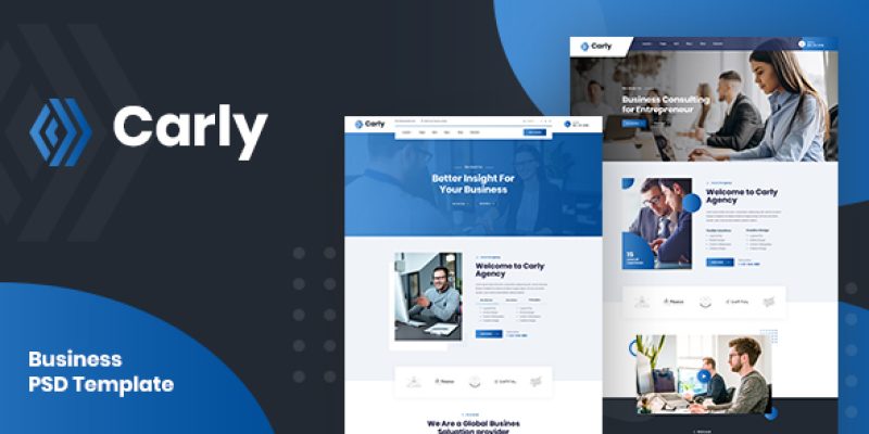 Carly – Business PSD Template