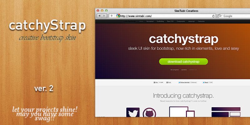 CatchyStrap Bootstrap Skin