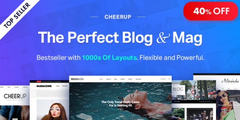 CheerUp – Blog/Magazine & Travel WordPress