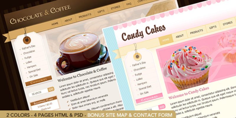 Chocolate Coffee & Cupcakes – HTML