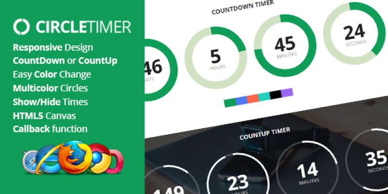 CircleTimer – jQuery Countdown Timer