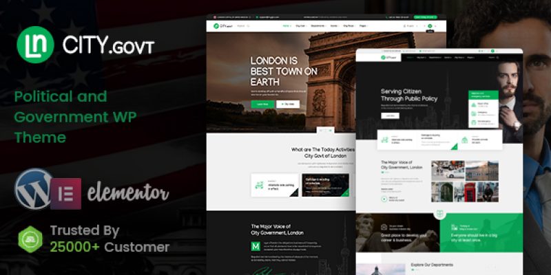 CityGovt – Government WordPress theme